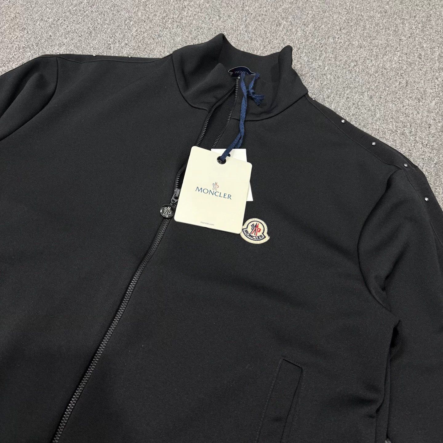Moncler Moncler Black Riveted Jacket M Size US M / EU 48-50 / 2 - 3 Thumbnail
