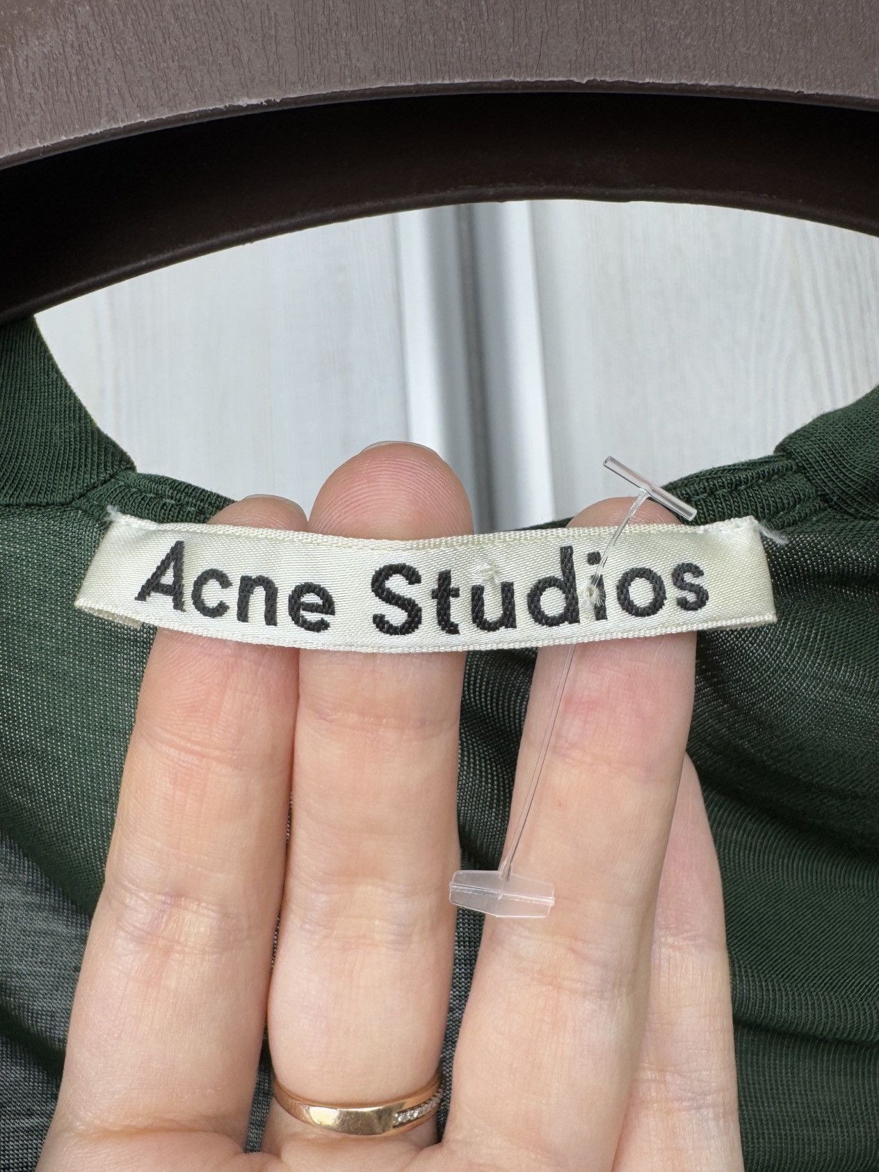 Acne Studios Acne Studios 2015 Green Natifa Draped Loose Lyocell Dress Size XS / US 0-2 / IT 36-38 - 8 Thumbnail