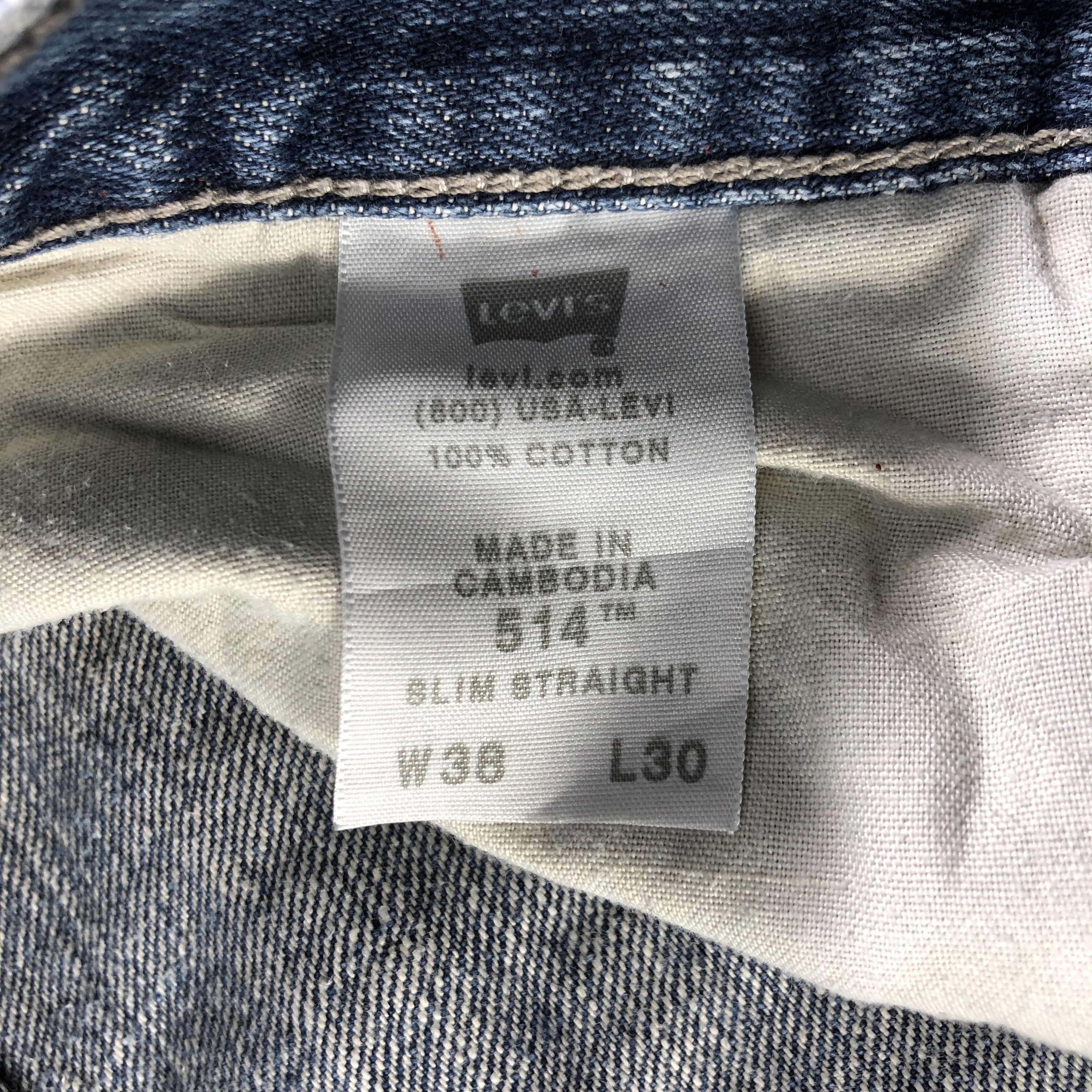 Levi's Vintage Blue Wash Levis 514 Jeans-J3135 Size US 39 - 9 Thumbnail