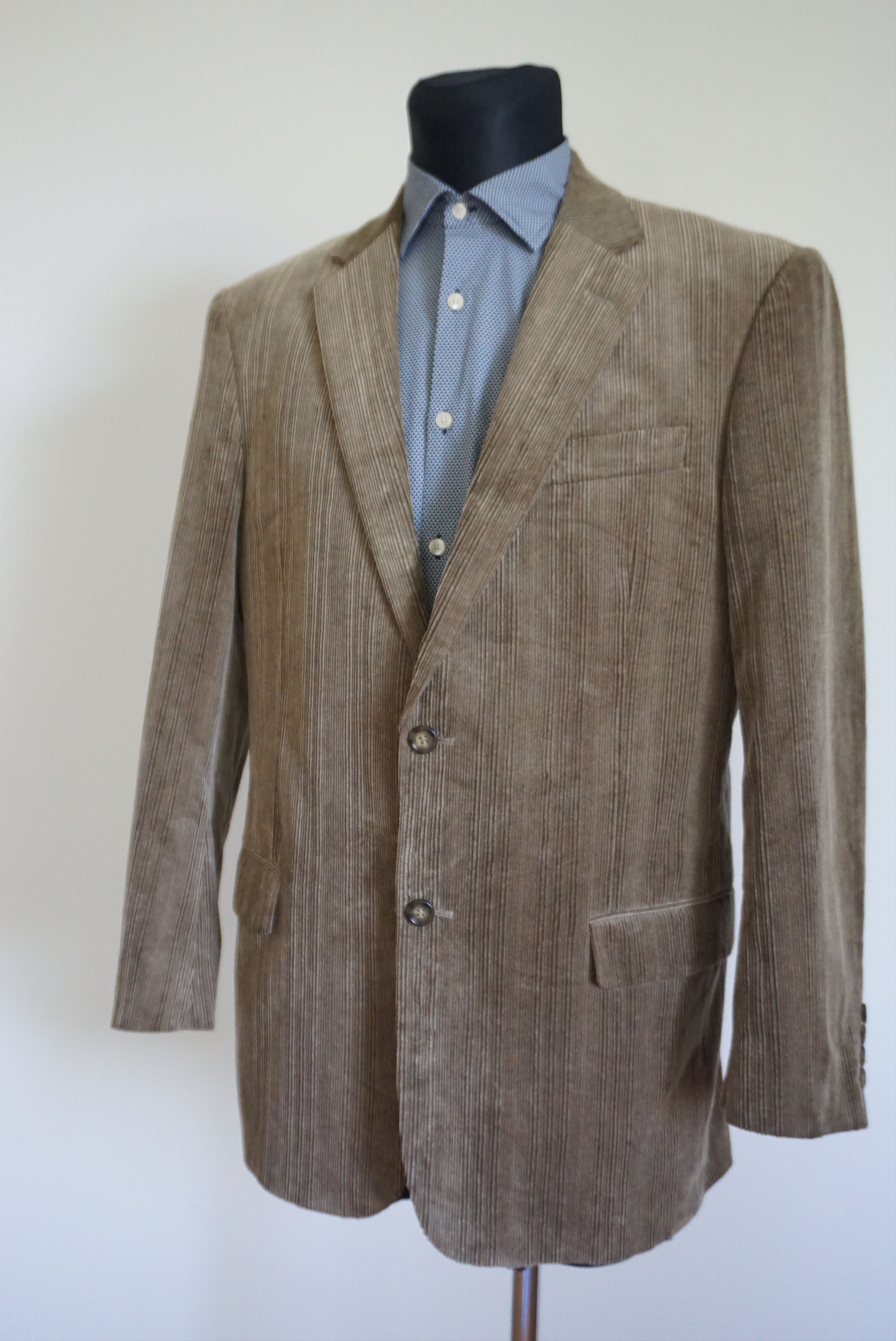 Vintage Rappson L casual jacket 50 UK 40 blazer corduroy cord suit Size 40R - 5 Thumbnail