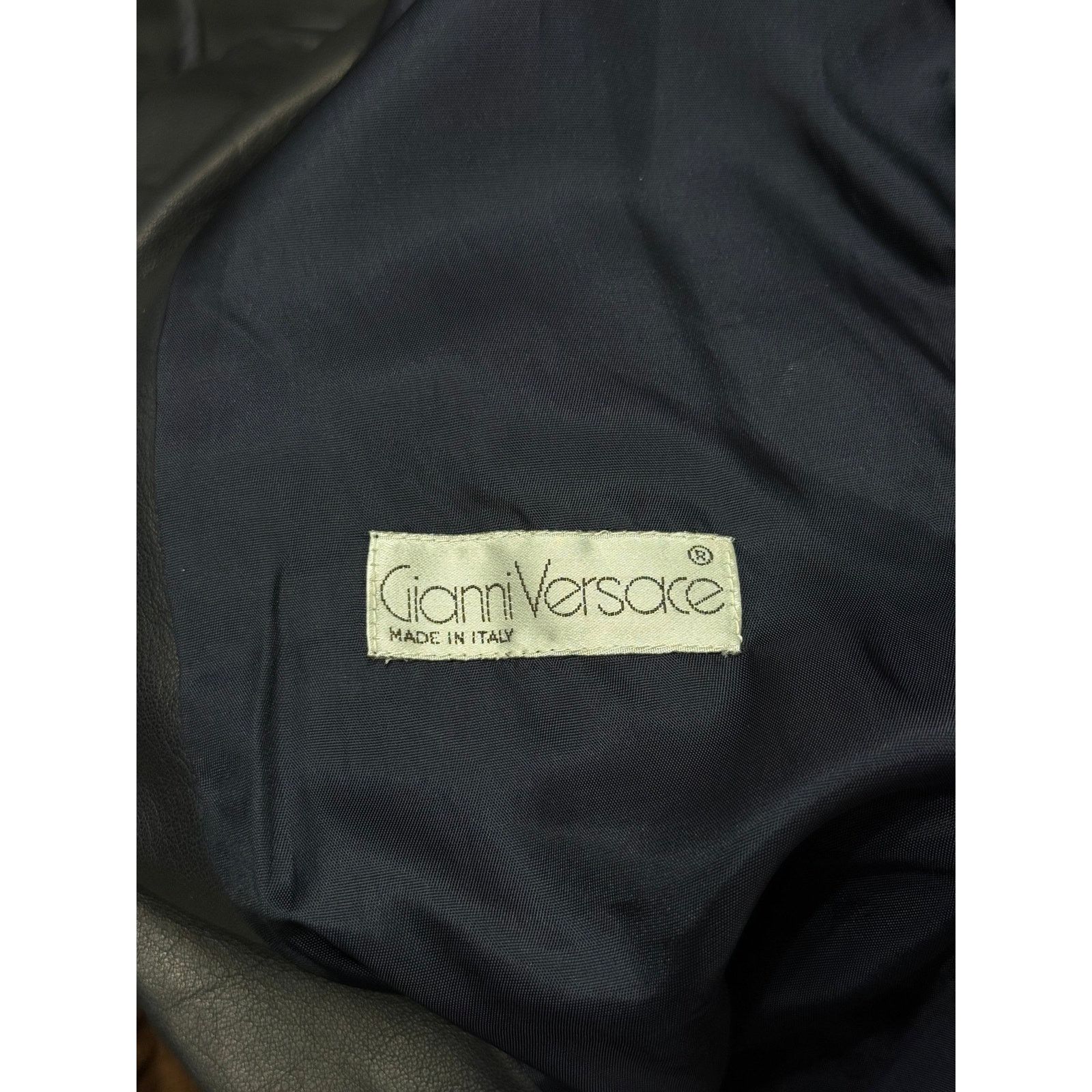 Versace 1980s Gianni Versace suspended shoulders leather jacket Size S / US 4 / IT 40 - 8 Thumbnail