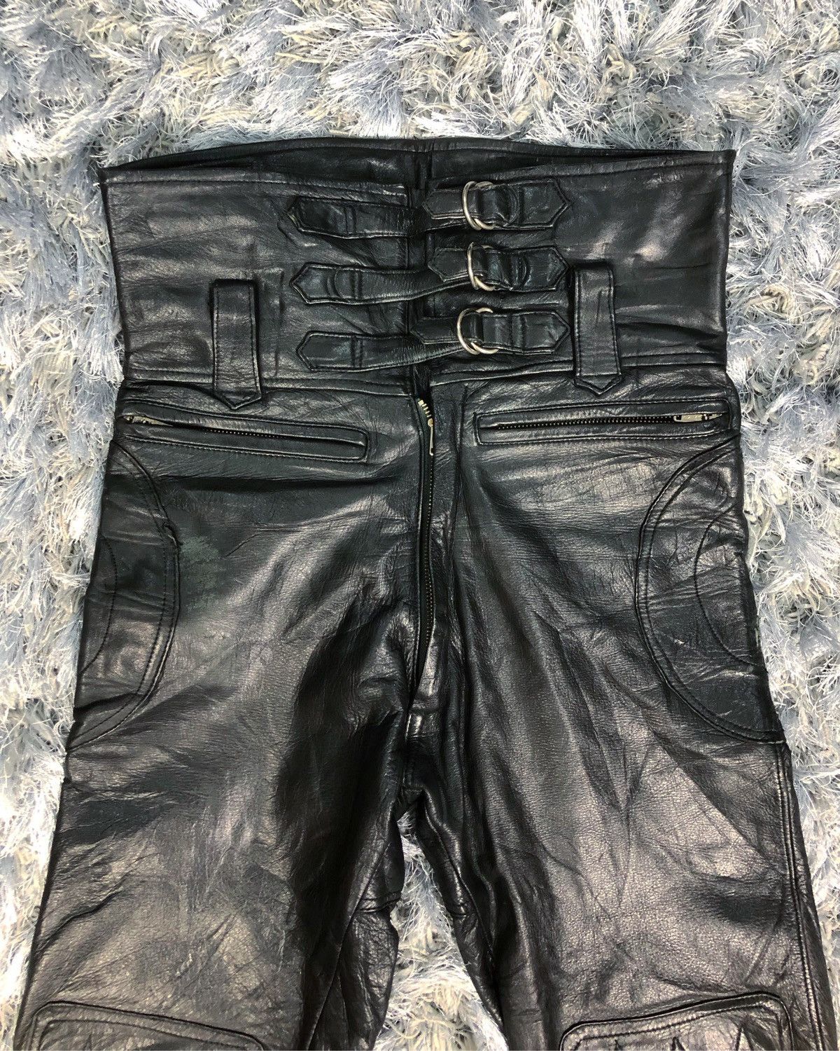 Japanese Brand Rare Vintage Nankai Japan Genuine Leather Motorcycle Pants Size US 29 - 2 Thumbnail