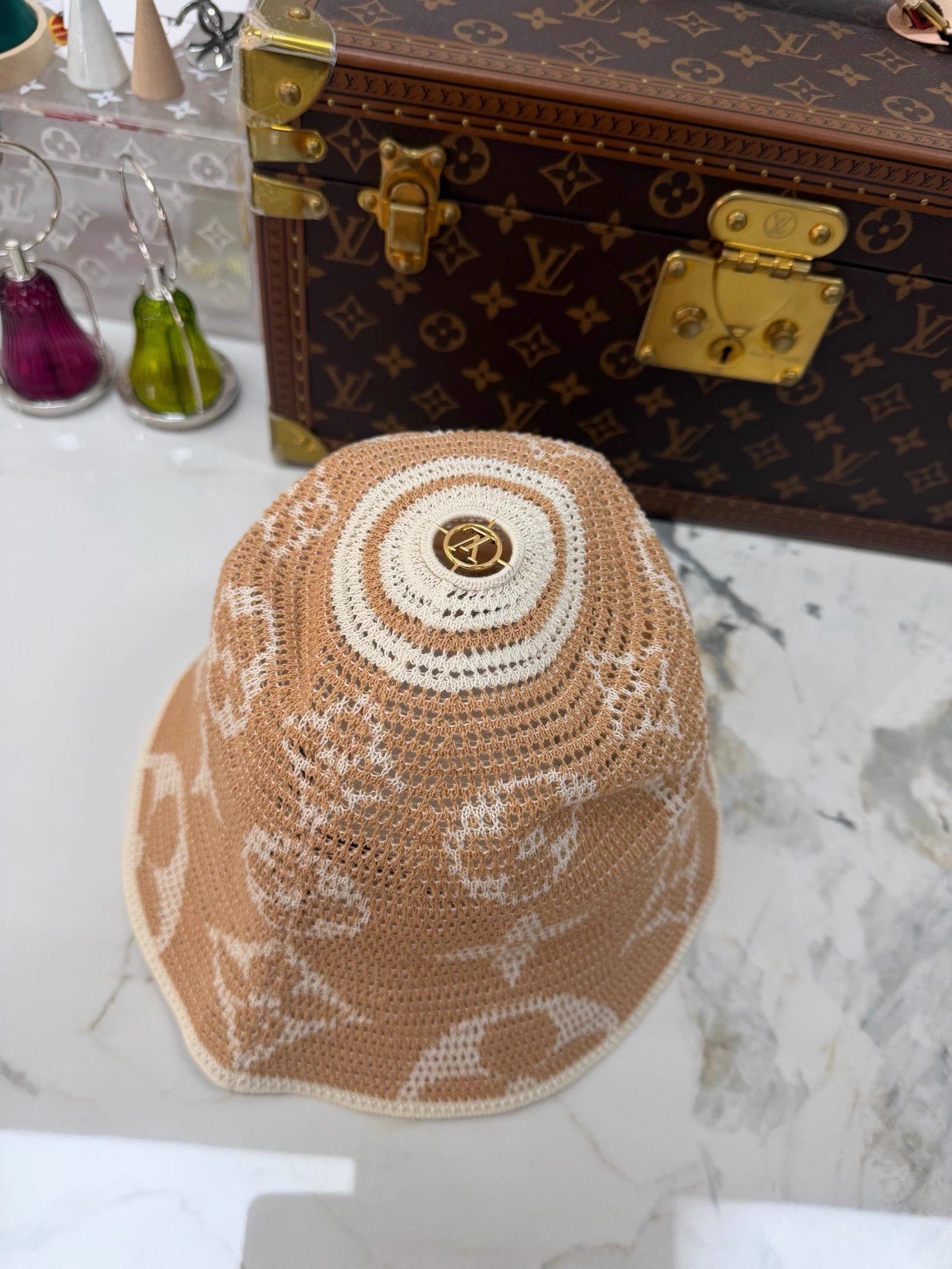 Louis Vuitton Lv Summer Hollow Bucket Hat 99 New S Size ONE SIZE - 2 Thumbnail