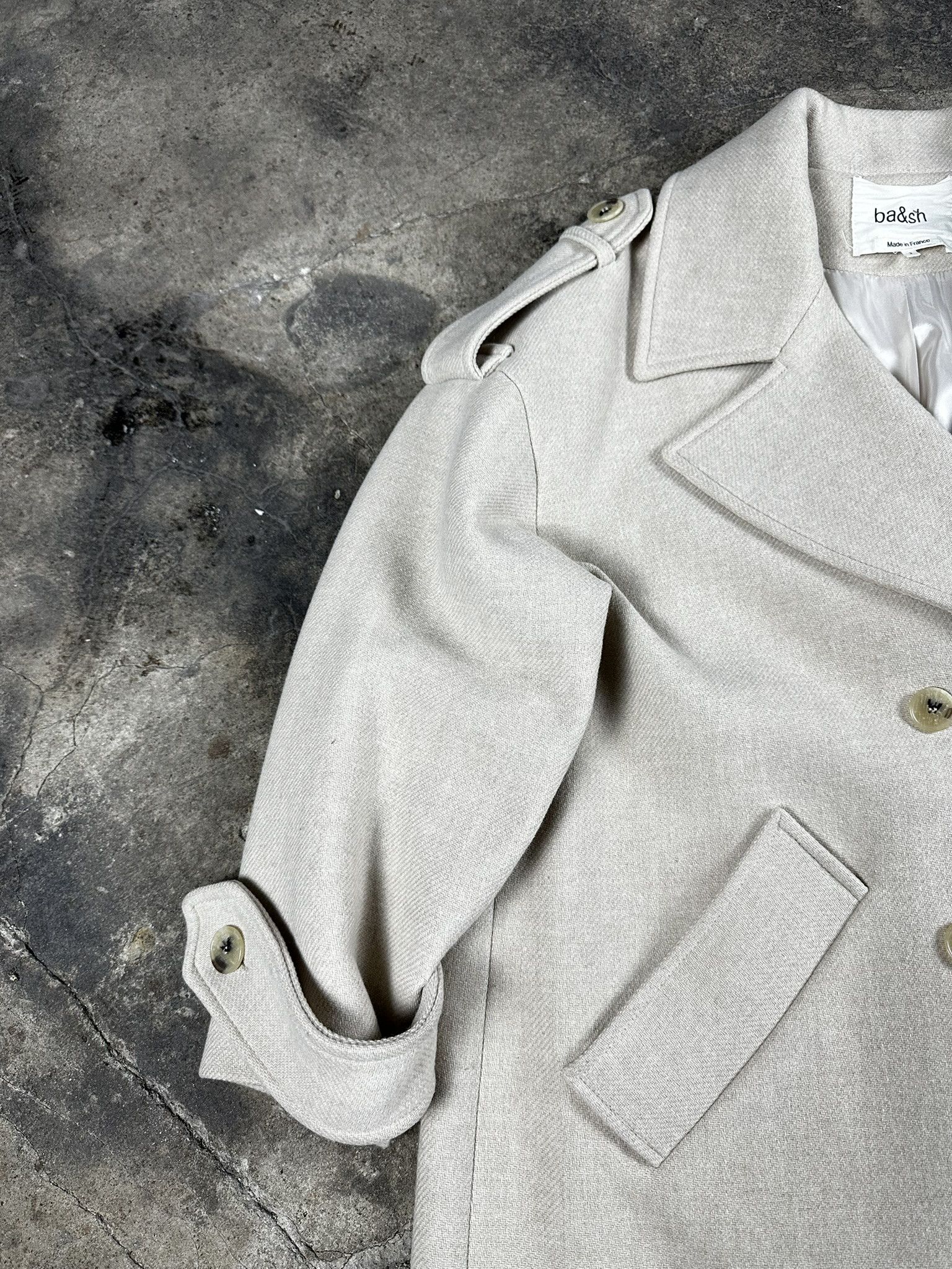 ba&sh ba&sh Wool Double-Breasted Long Heavy Coat Size M / US 6-8 / IT 42-44 - 3 Thumbnail