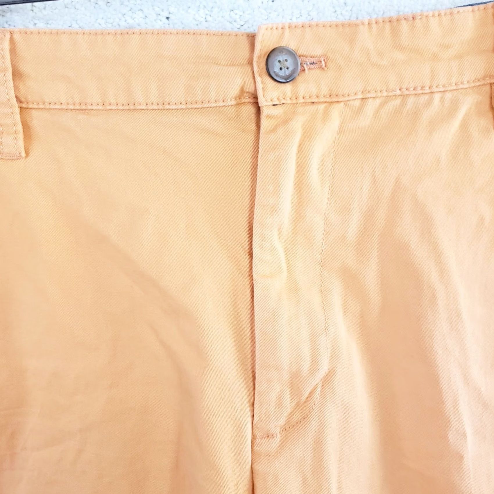 Nautica Nautica Men's 36x8 Cantalope Orange Flat Front Classic Fit The Deck Shorts Size US 36 / EU 52 - 3 Thumbnail