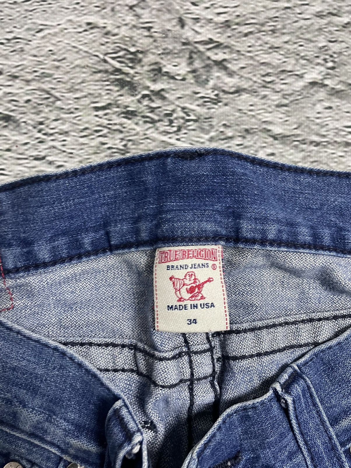 True Religion True Religion blue jeans contrast logo Y2K Ricky Size US 34 / EU 50 - 6 Thumbnail