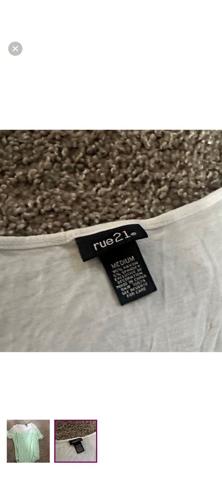 Other White and green shirt Size M / US 6-8 / IT 42-44 - 2 Thumbnail