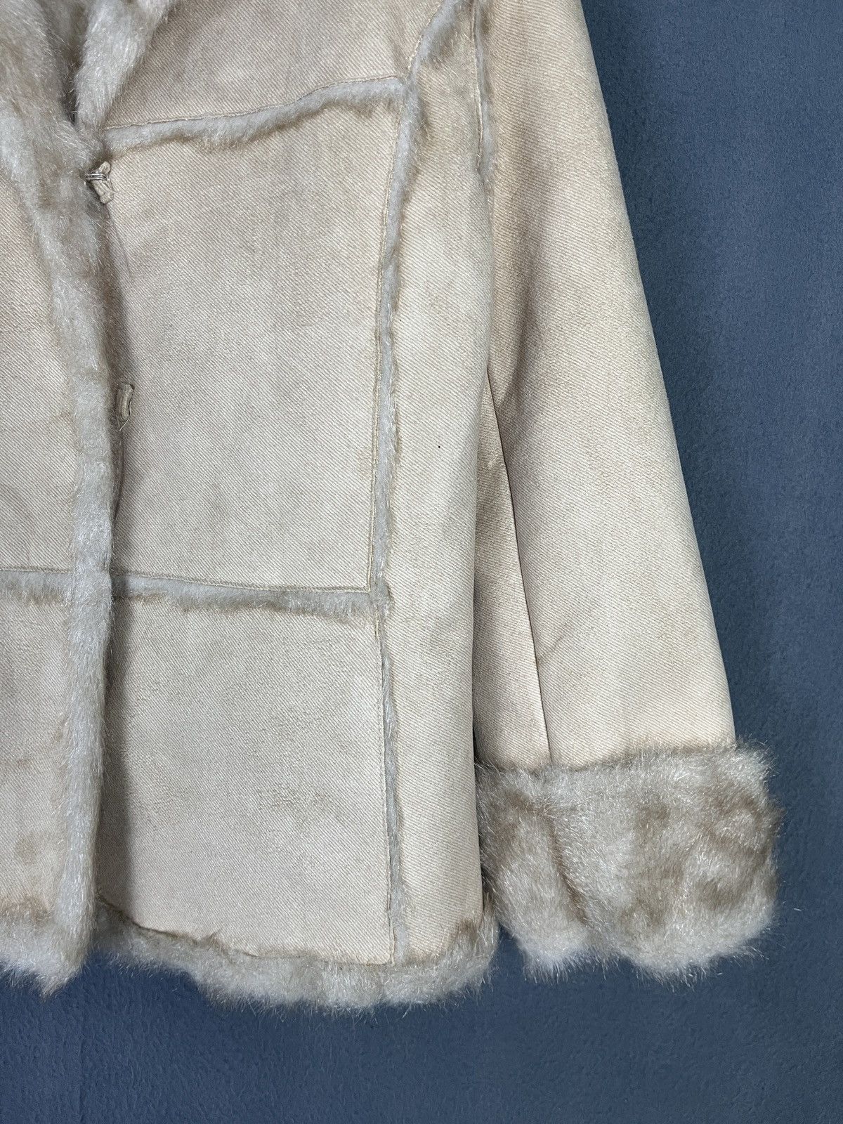If Six Was Nine × Japanese Brand × Vintage Style Style Patchwork Faux Suede Fur Coat Size XS / US 0-2 / IT 36-38 - 5 Thumbnail