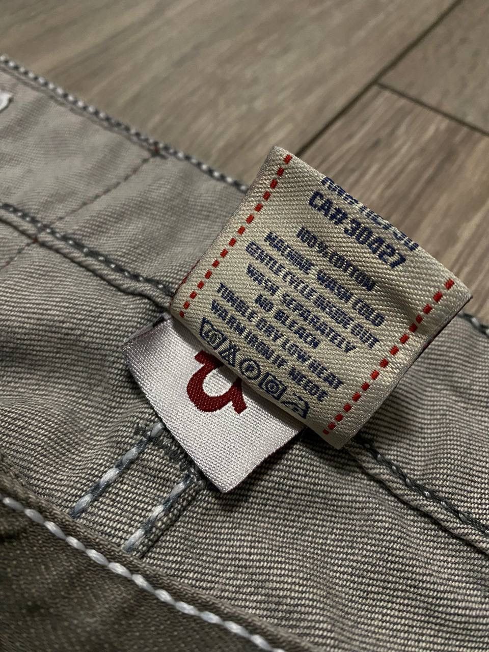 True Religion Vintage True Religion Denim Jeans Gray Fade Big Logo 32 Y2K Size US 32 / EU 48 - 8 Thumbnail