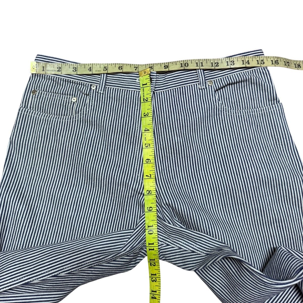 Celine Celine Denim Hickory Carpenter Pants Size 31" - 18 Thumbnail