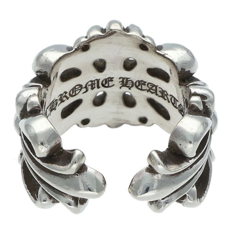 Chrome Hearts Chrome Hearts Double Floral Cross Silver Ring Size ONE SIZE - 2 Thumbnail