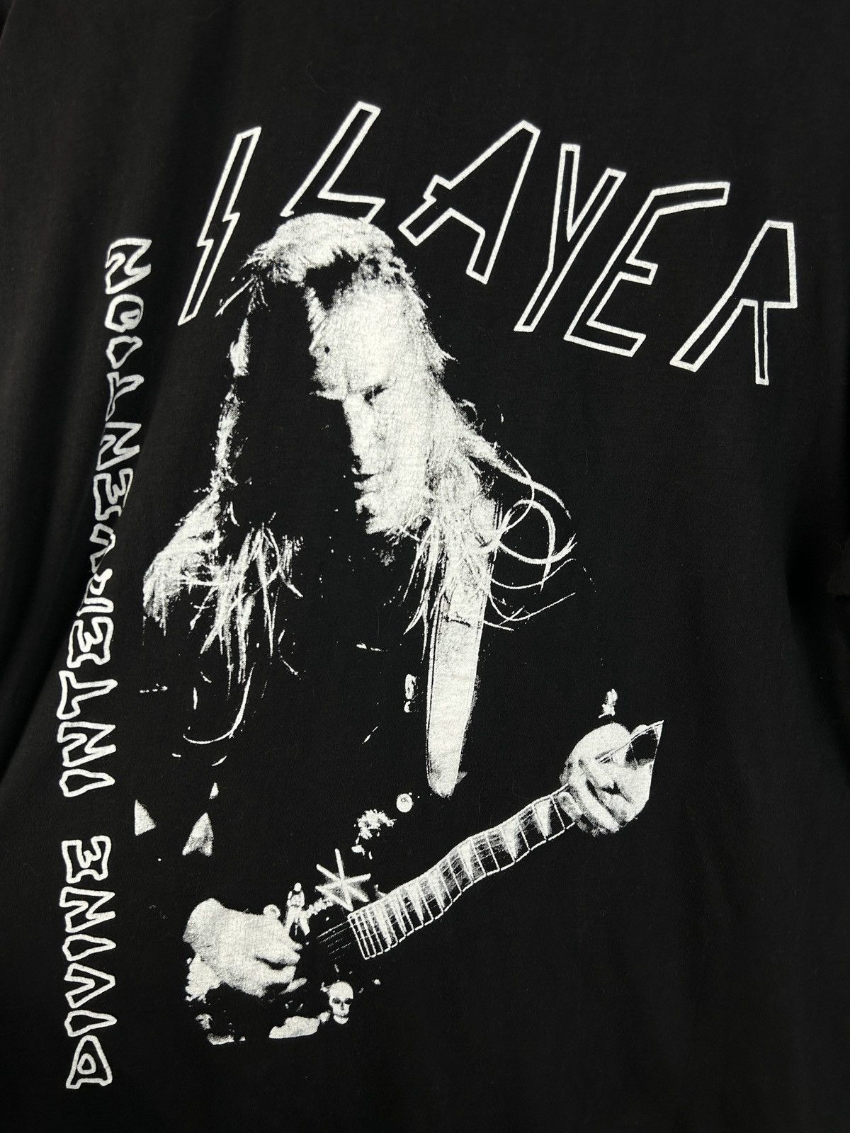 Band Tees 90s Vintage Slayer Divine Intervention Rare Short Sleeve Tee Size US XL / EU 56 / 4 - 7 Thumbnail