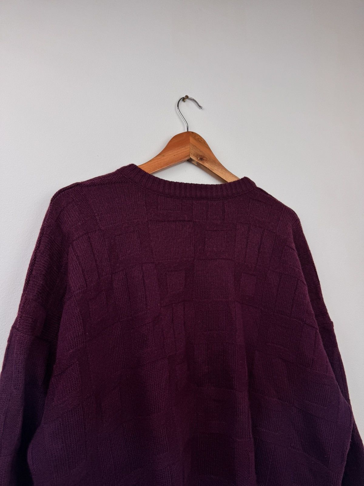 Lacoste Lacoste Men Crew Neck Sweater Vintage Burgundy Size L Size US L / EU 52-54 / 3 - 6 Thumbnail