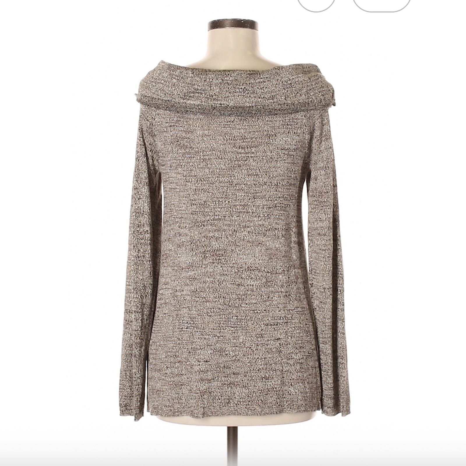 Other White House Black Market Brown Long Sleeve Sweater Top SizeM Size M / US 6-8 / IT 42-44 - 2 Thumbnail