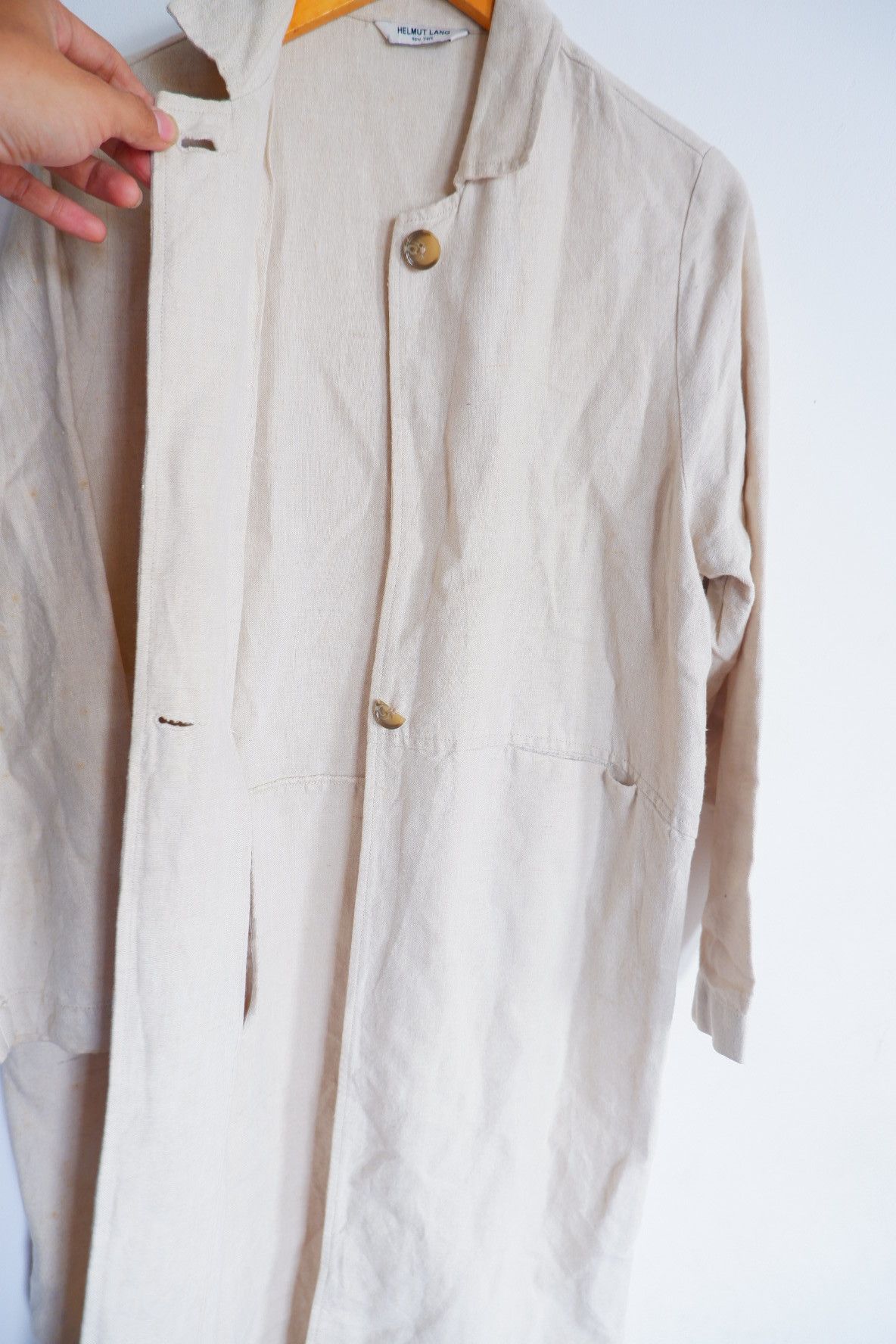 Helmut Lang Vintage Helmut Lang New York Linen Coat | Sample Size US M / EU 48-50 / 2 - 7 Thumbnail