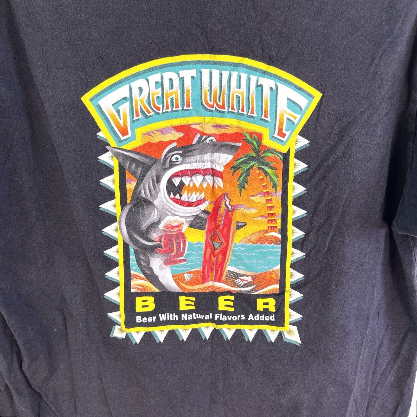 Vintage VINTAGE Lost Coast Brewery Beer T-Shirt Mens Medium Black Graphic Print Short Sleeve Crew Neck Spring Summer Fall Size US M / EU 48-50 / 2 - 5 Thumbnail