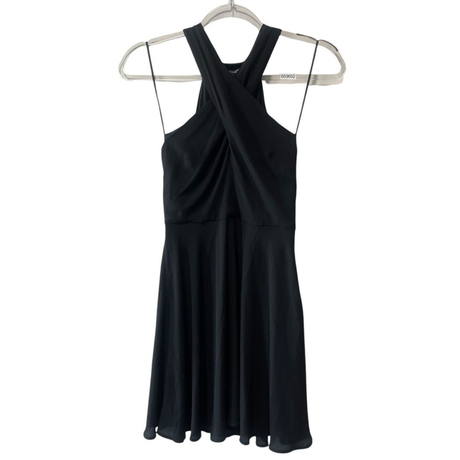 Express Express Sleeveless Twist Front Chiffon Fit and Flare Mini 0 Size XS / US 0-2 / IT 36-38 - 2 Thumbnail