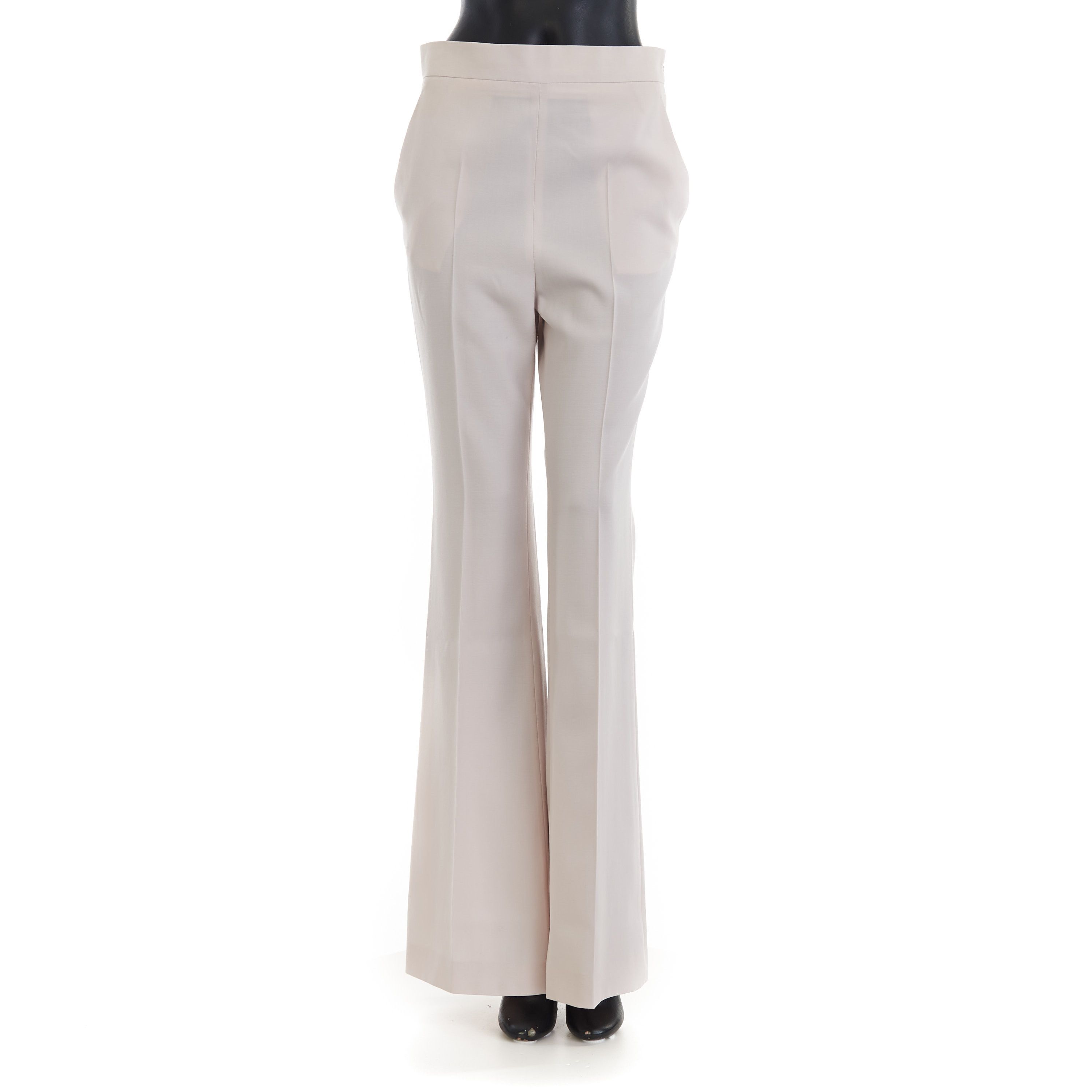 Fendi Beige Satin Trousers - Satin Panel, Asymmetrical Effect Size 27" / US 4 / IT 40 - 1 Thumbnail