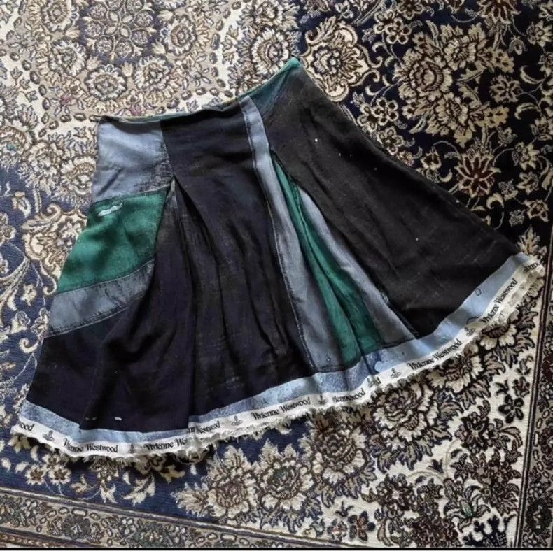 Vivienne Westwood Vivienne Westwood Blue and green skirt Size 25" / US 0 / IT 36 - 5 Thumbnail