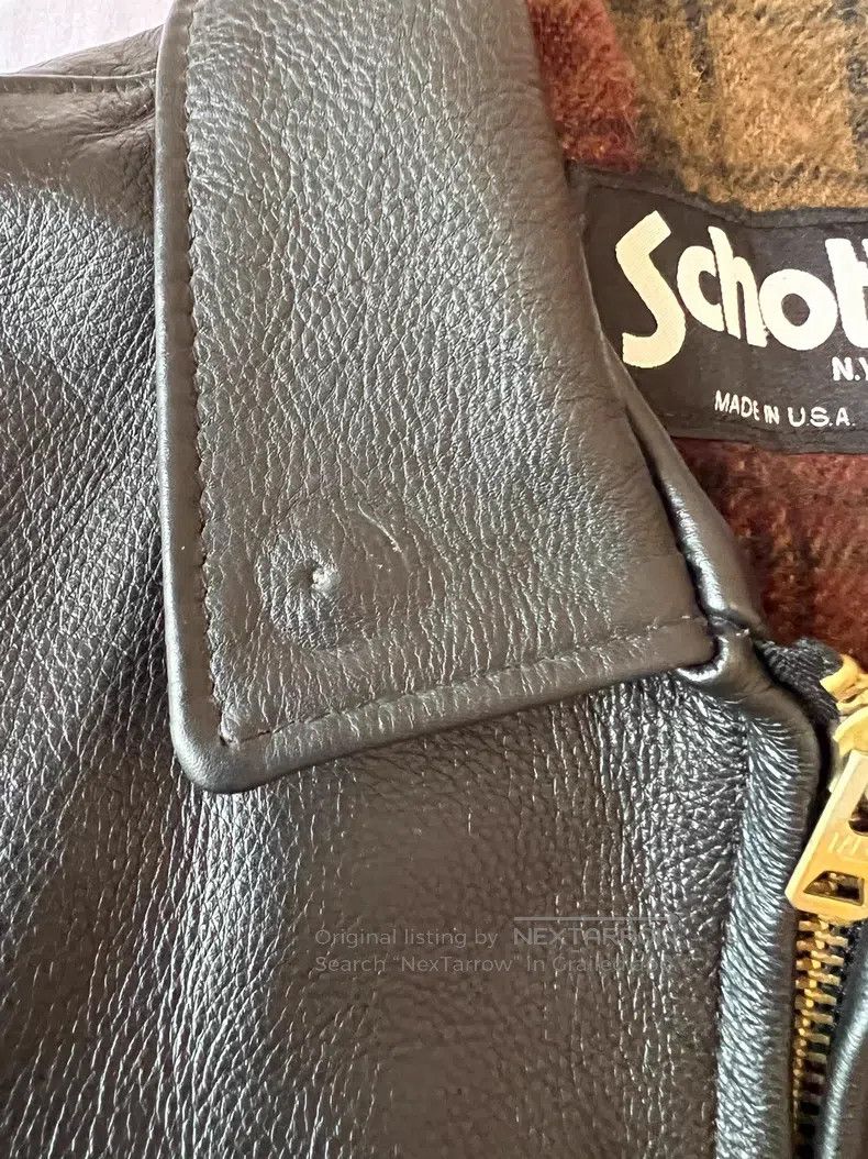 Schott Schott Straight lapel leather jacket Size US S / EU 44-46 / 1 - 5 Thumbnail