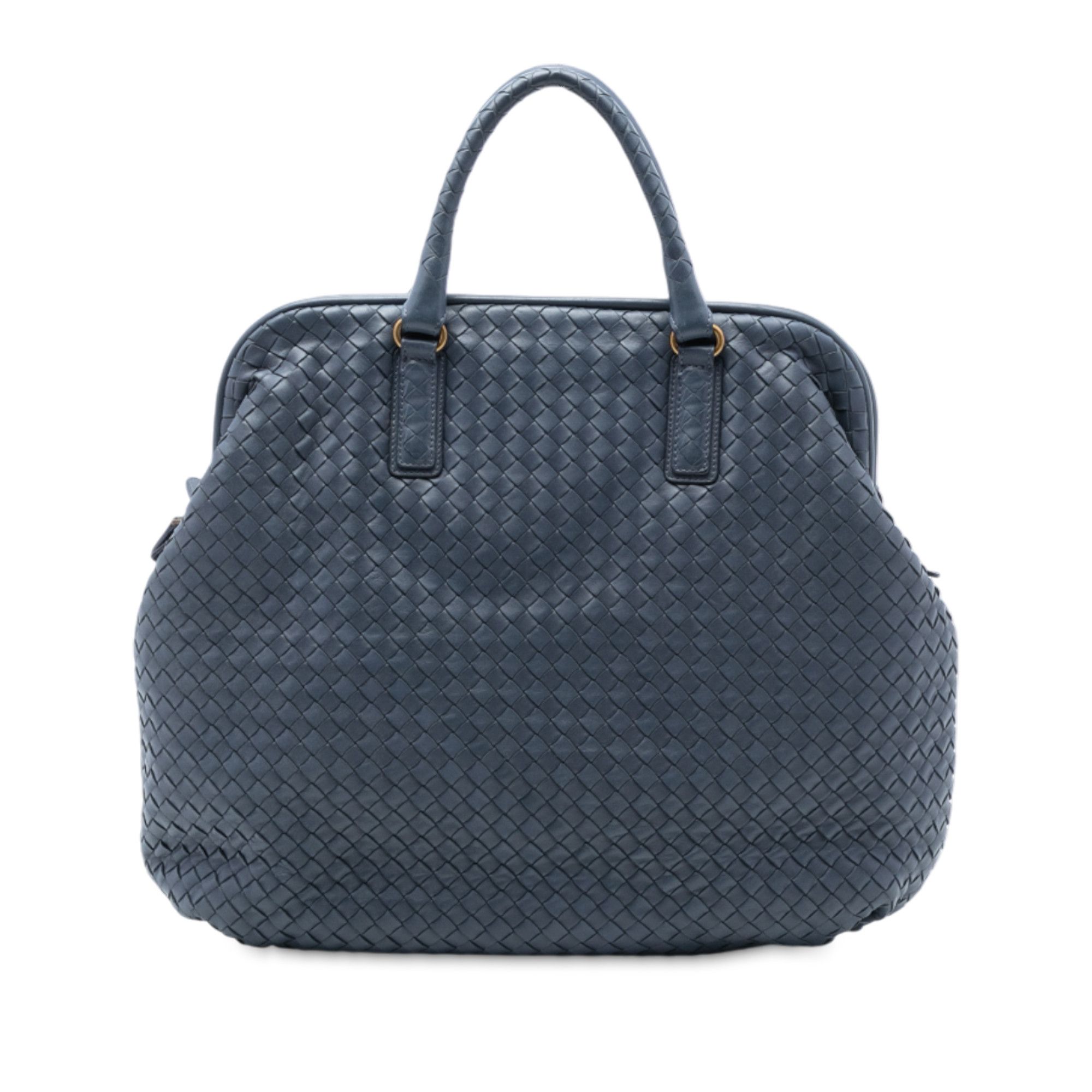 Bottega Veneta Bottega Veneta Nappa Intrecciato Frame Top Handle Bag Size ONE SIZE - 1 Thumbnail