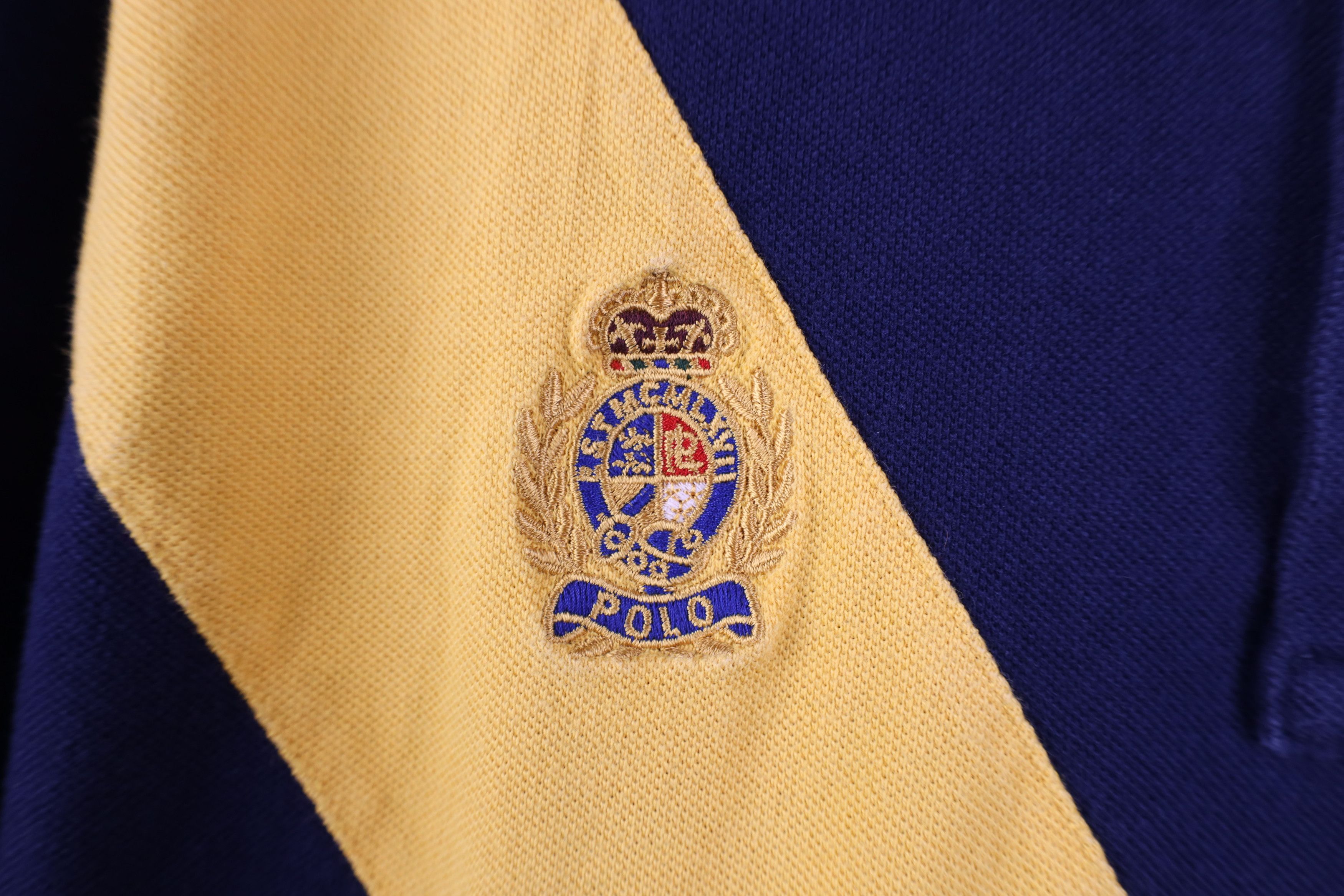 Ralph Lauren Vintage Y2K Ralph Lauren Fit Crest Big Pony Rugby Polo Shirt Size US L / EU 52-54 / 3 - 5 Thumbnail