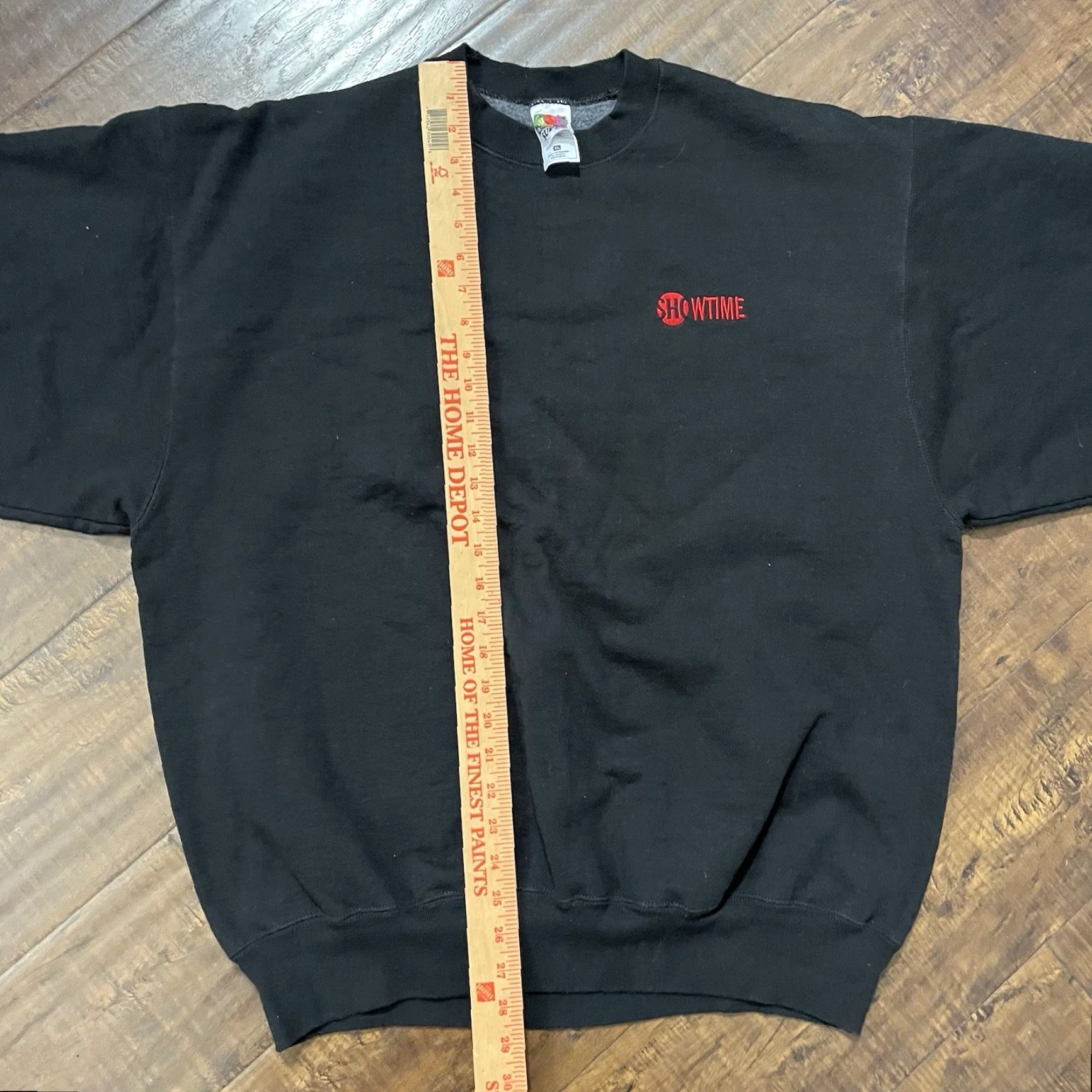 Fruit Of The Loom Vtg 90s Showtime TV Network Embroidered Crewneck Sweatshirt XL Promo HBO Movie Men Black Size US XL / EU 56 / 4 - 5 Thumbnail