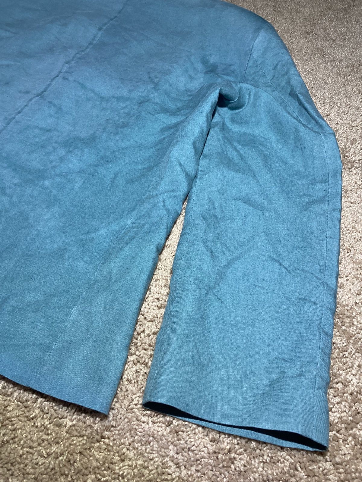 Martine Rose New SS24 Martine Rose Sun Bleached Teal Blazer Jacket 2024 Size 46R - 11 Thumbnail