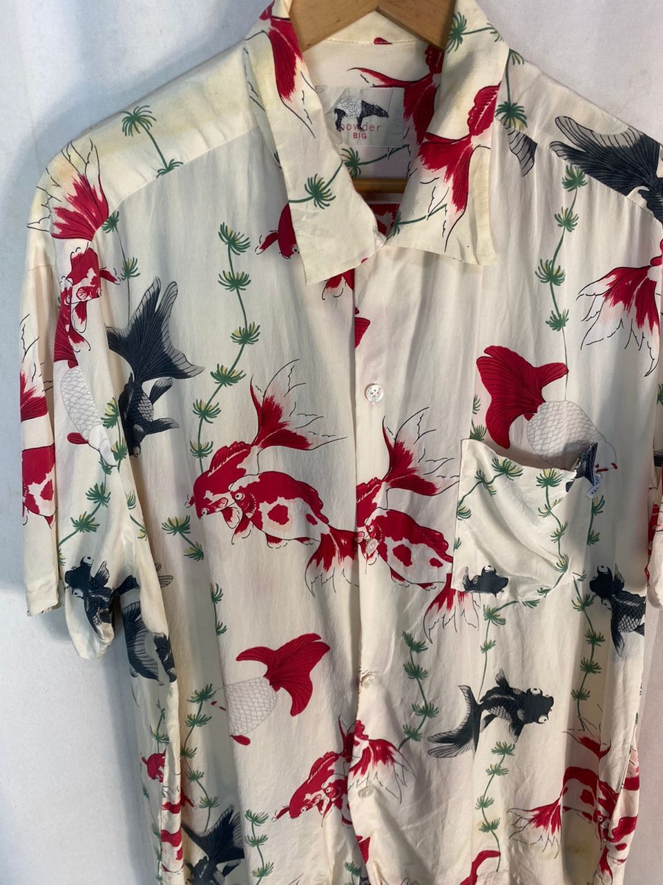 Vintage Unisex🔥 vintage koi fish silk button up shirt by powder big Size US XL / EU 56 / 4 - 3 Thumbnail