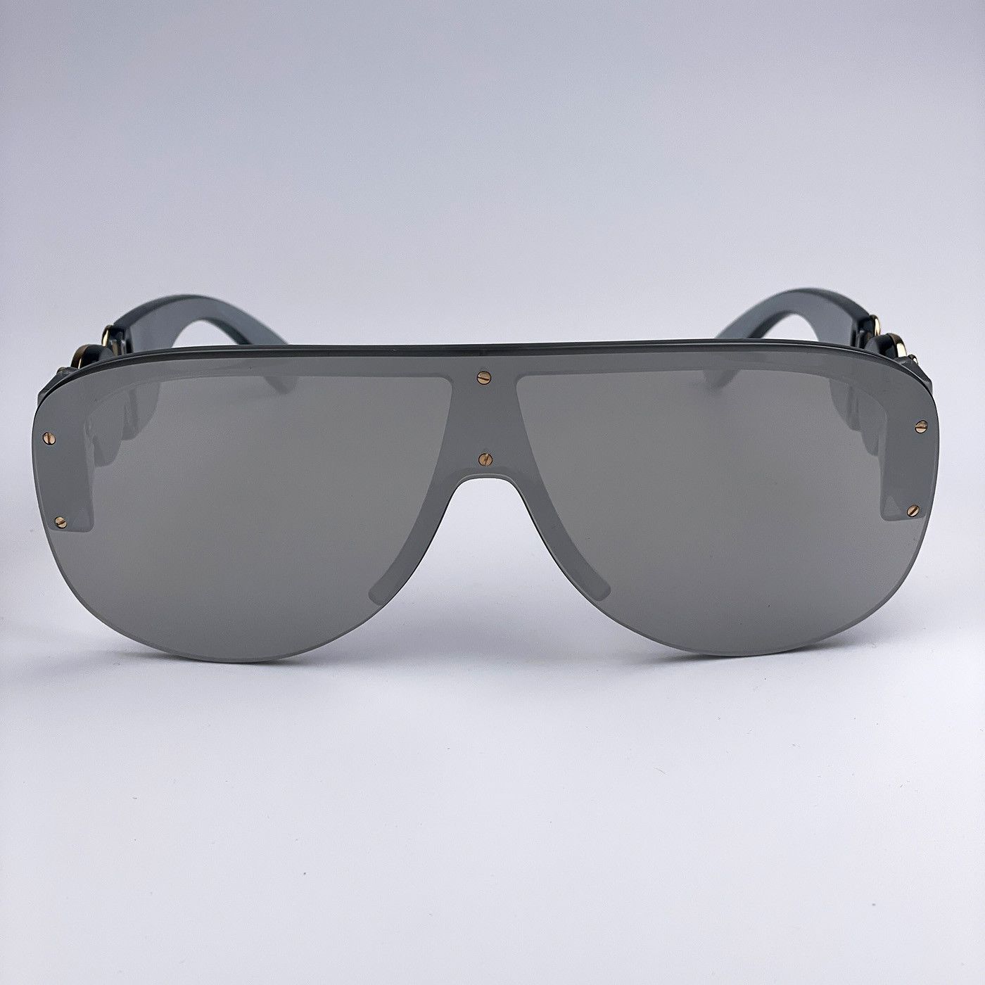 Versace NEW Versace VE4391 311/6G Mirrored Shield Men Sunglasses Size ONE SIZE - 2 Thumbnail
