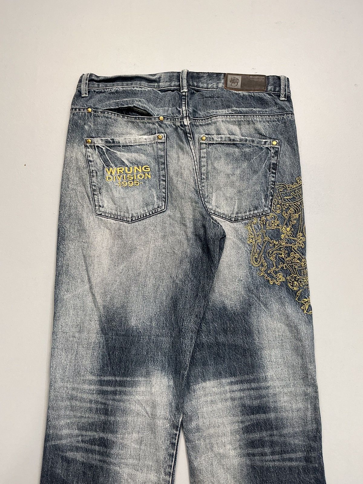 Wrung Vintage wrung Davidson embroidered denim Size US 36 / EU 52 - 13 Thumbnail