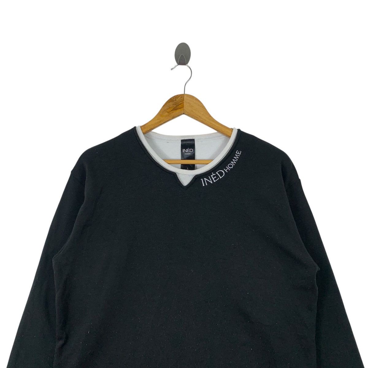 Japanese Brand INED Homme Japanese Brand Designer Crewneck Long Jumper Size US L / EU 52-54 / 3 - 3 Thumbnail