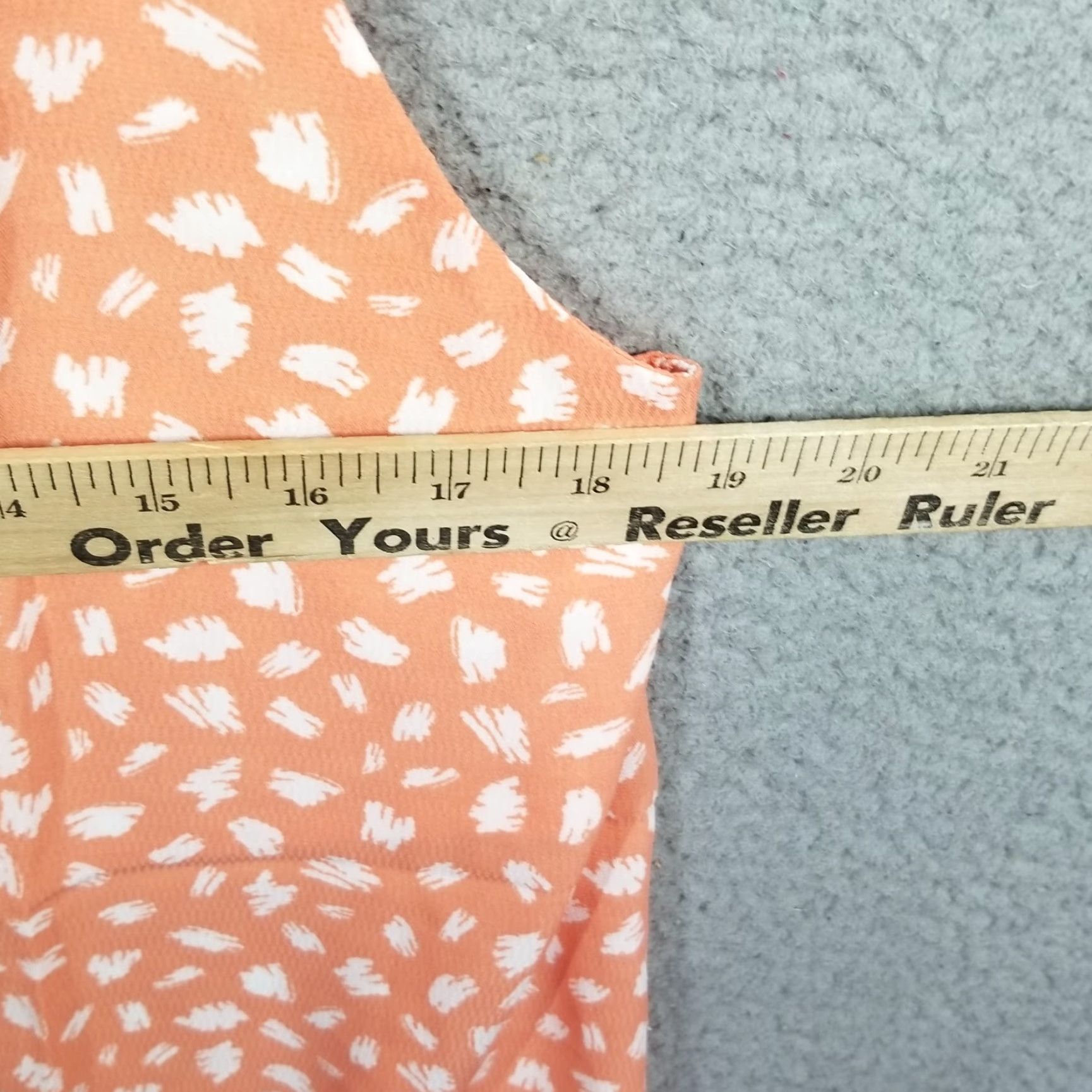 Anthropologie VINTAGE Anthropologie MINE Women's Tank Top Sleeveless Spaghetti Strap Floral Peach Large Orange 90s Size L / US 10 / IT 46 - 6 Thumbnail