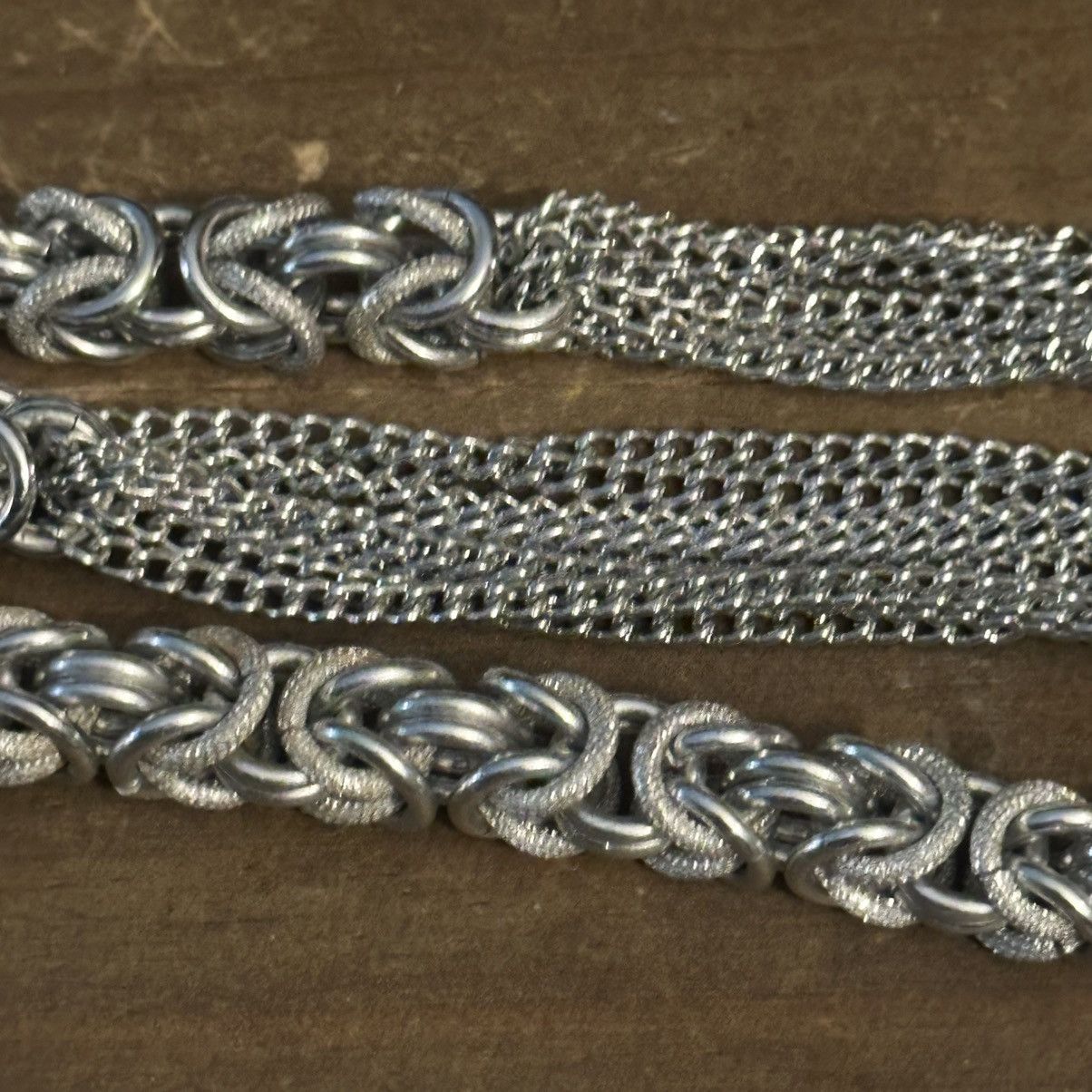 Vintage Vintage silver tone Byzantine and cable link chain necklace Size ONE SIZE - 4 Thumbnail