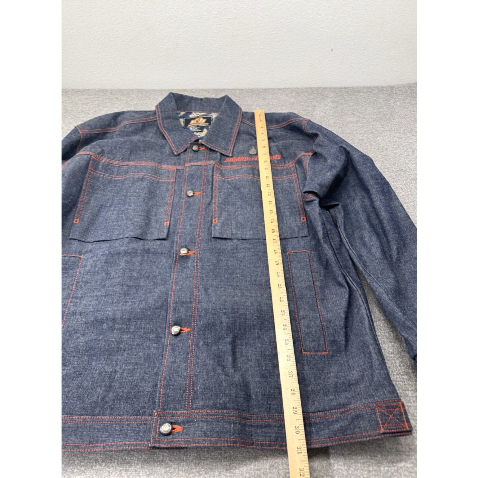 Phat Farm VINTAGE Y2K J COOL DENIM JACKET XL BLUE Mens Denim Jacket 90s Style Phat Farm Ecko Johnny Blaze Size US XL / EU 56 / 4 - 7 Thumbnail