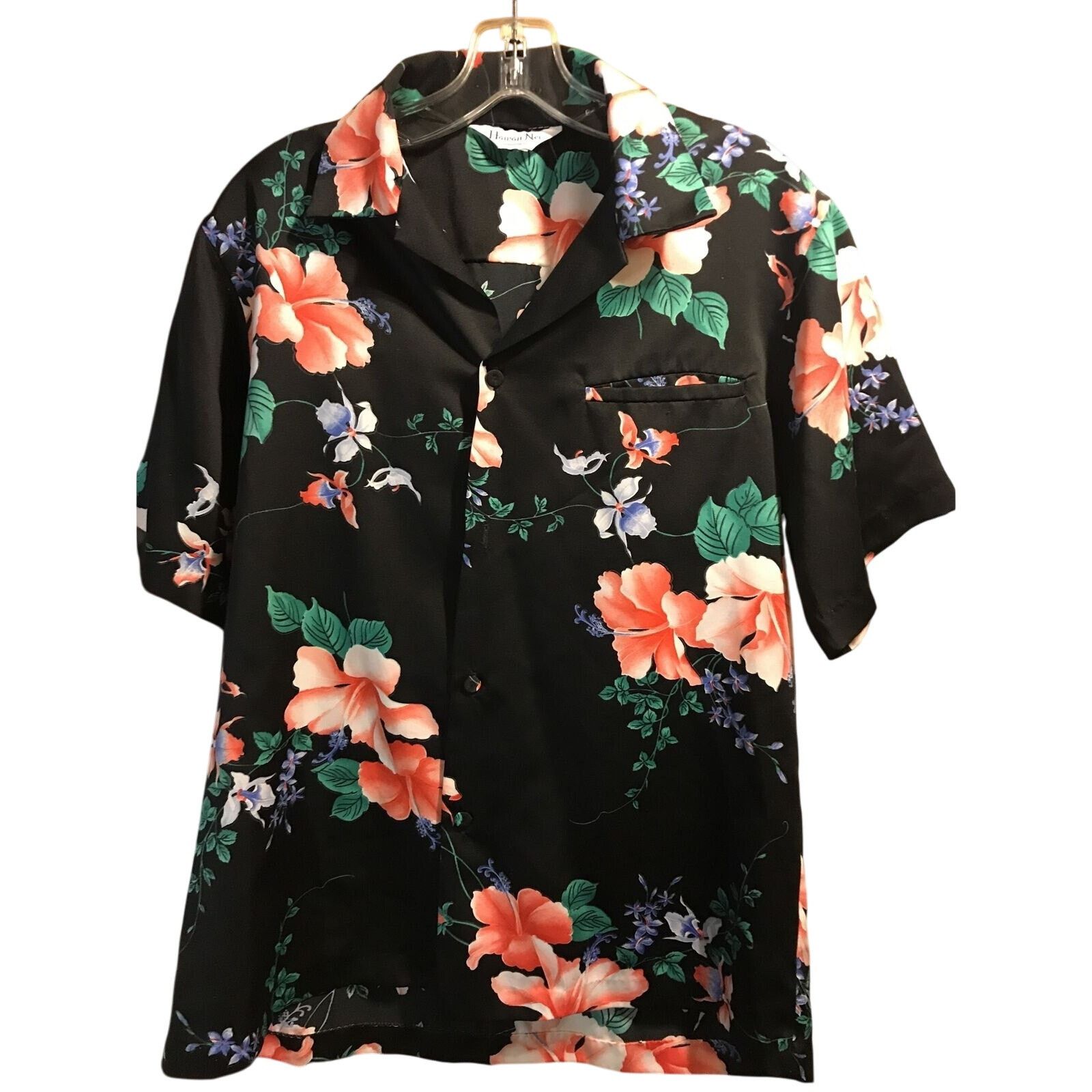 Other Hawaii Nei Honolulu Vintage Men’s L Black Floral SS Shirt Size US L / EU 52-54 / 3 - 1 Thumbnail