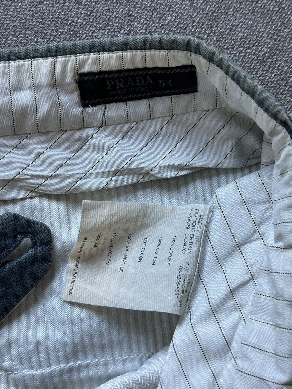 Prada Prada vintage 2000's indigo blue faded pants Size US 34 / EU 50 - 9 Thumbnail