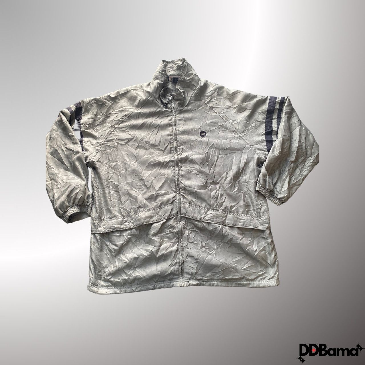Nike Vintage Nike windbreaker with crinkled silver-gray fabric Size US XXL / EU 58 / 5 - 1 Thumbnail