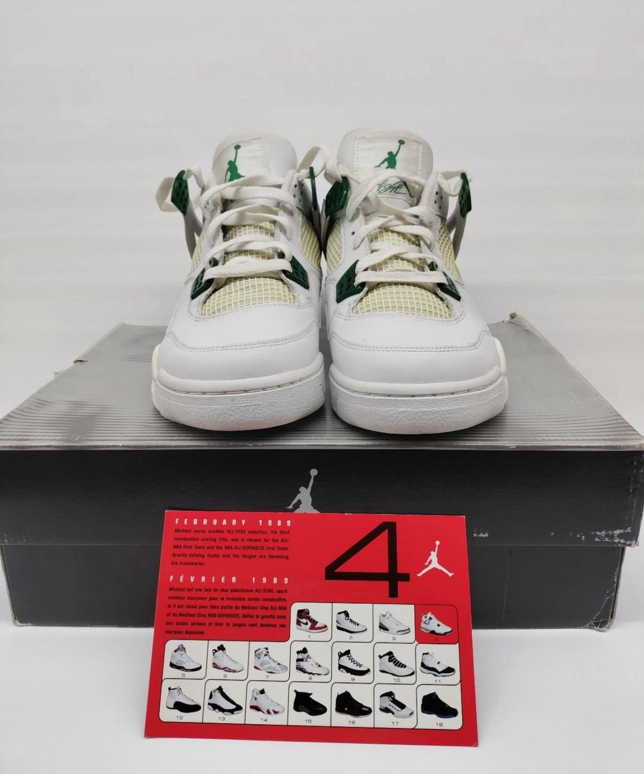 Jordan Brand Nike Air Jordan 4 IV Retro Classic Green 2004 Size US 9 / EU 42 - 3 Thumbnail