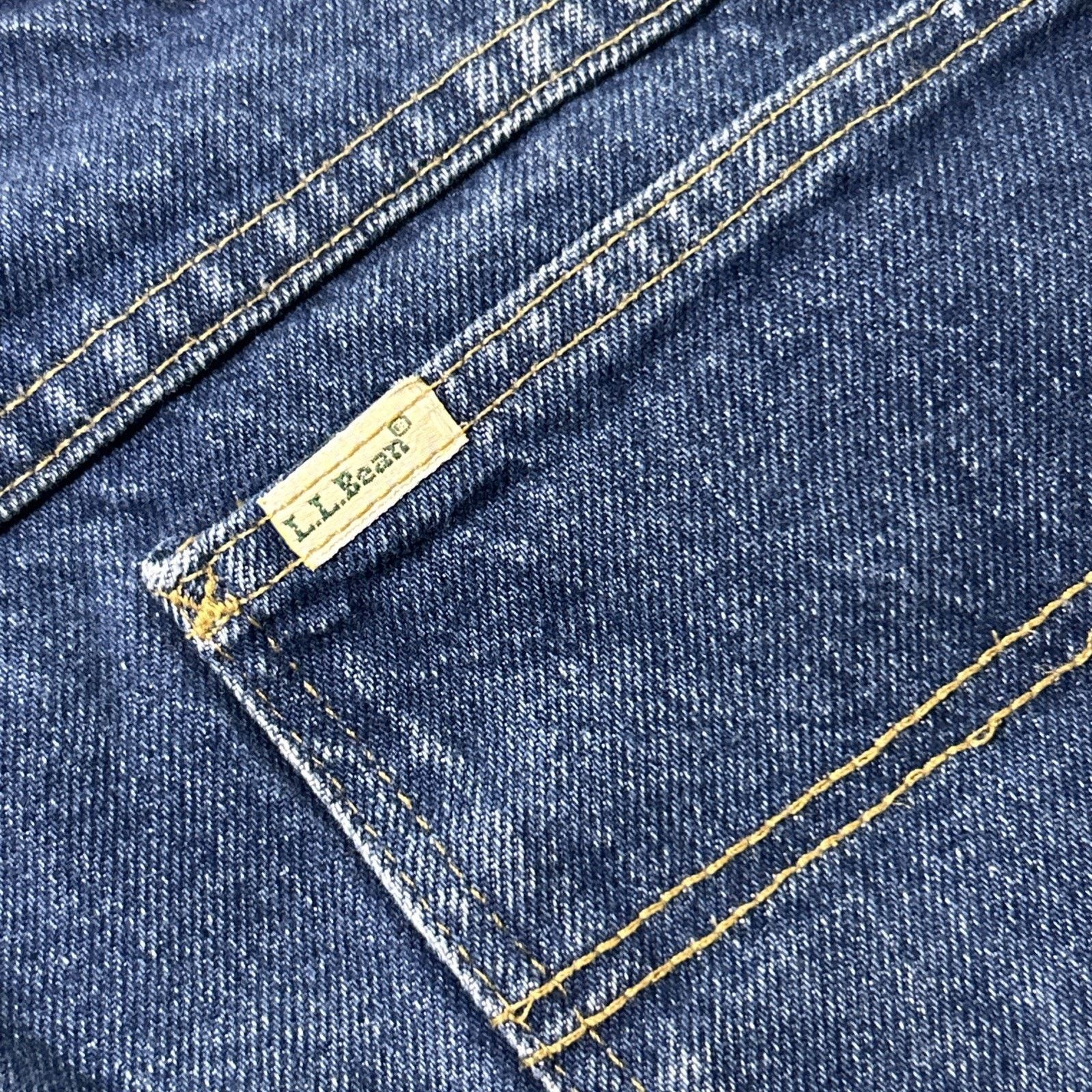 L.L. Bean USA LL Bean Flannel Lined Straight Jeans Mens 31x30 Plaid Size US 31 - 21 Thumbnail