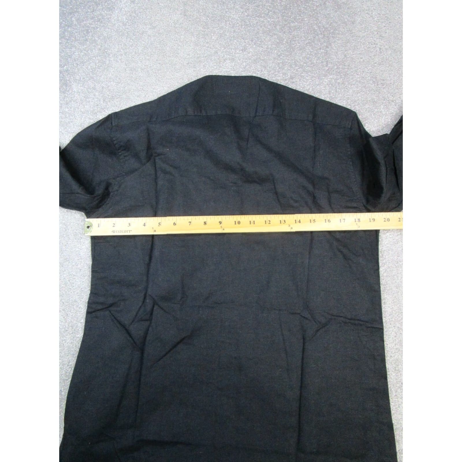 Zara ZARA Slim Fit Black Button-Up Shirt Mens Small Long Sleeve Size US S / EU 44-46 / 1 - 4 Thumbnail