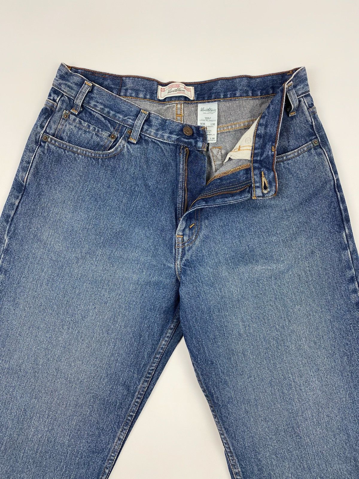 Levi's Y2K Vintage Levi’s Signature Loose Relaxed Fit Baggy Denim Size US 36 / EU 52 - 5 Thumbnail