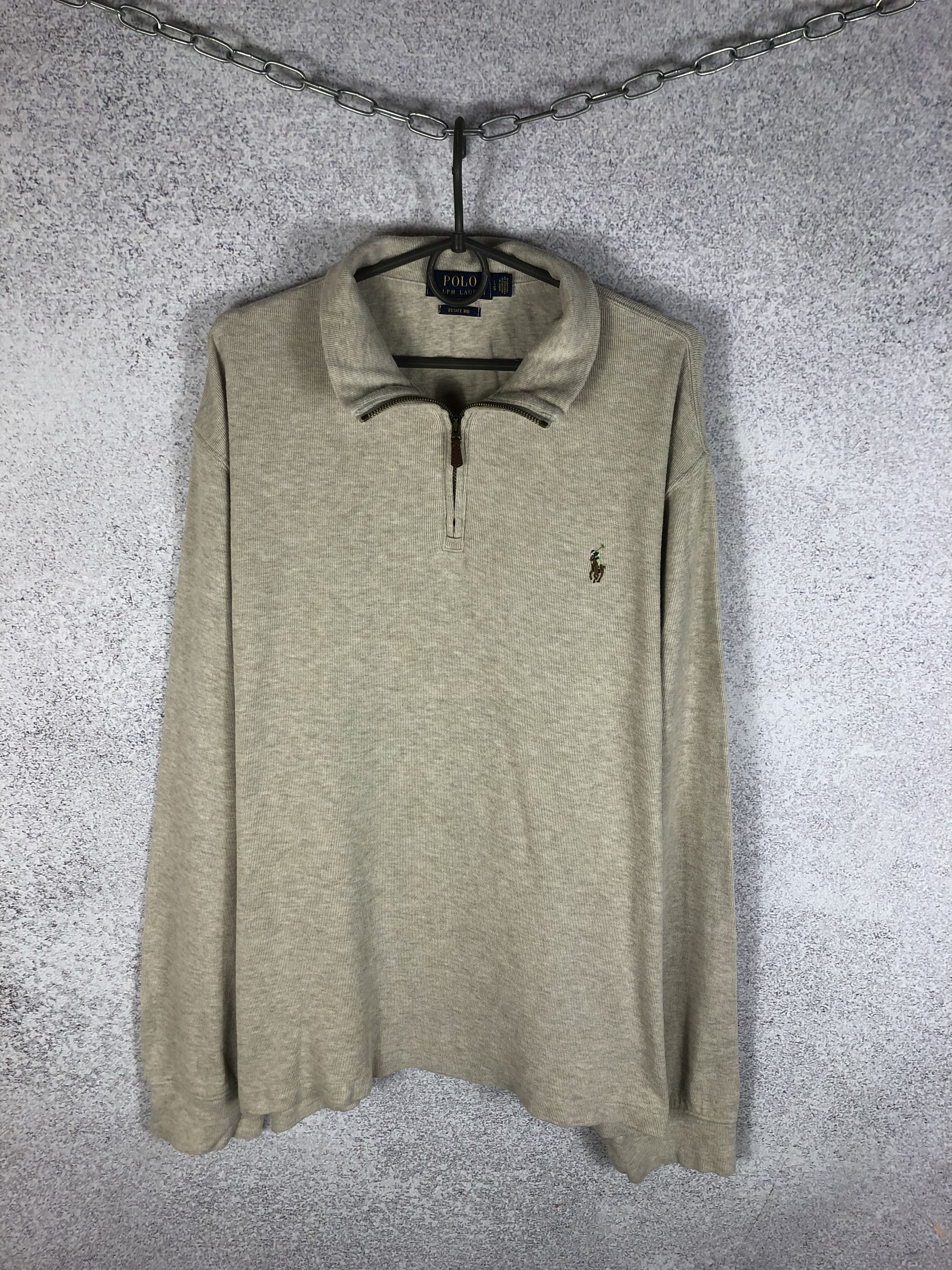 Polo Ralph Lauren Vintage Polo Ralph Lauren Oversized 1/4 Zip Sweater Size US L / EU 52-54 / 3 - 1 Thumbnail