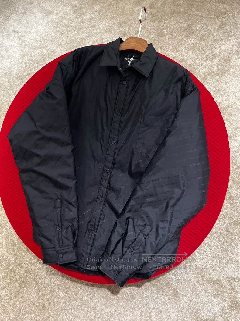 Balenciaga Balenciaga Solid Color Collar Single Button Long Sleeve Sh Size US S / EU 44-46 / 1 - 5 Thumbnail