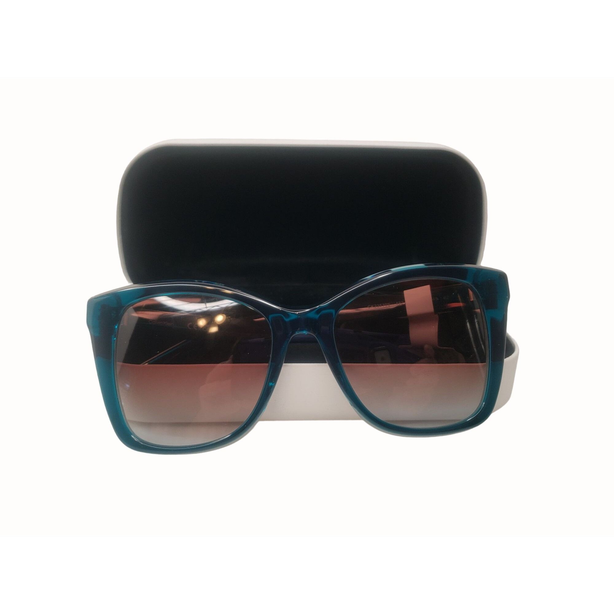 Calvin Klein Calvin Klein Women's Rectangular Sunglasses Blue Ck22530s Size ONE SIZE - 1 Thumbnail