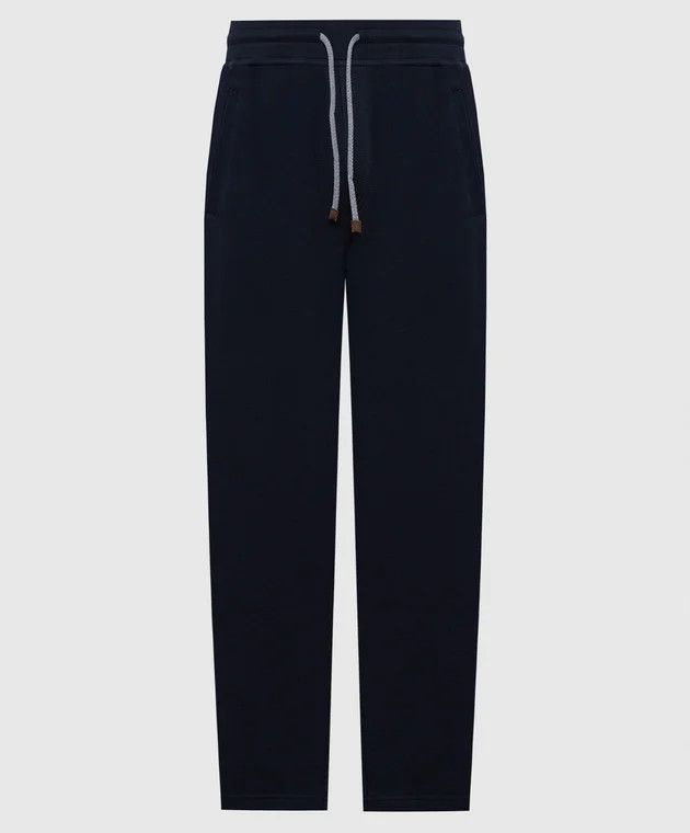 Brunello Cucinelli o1y0526 Jogger & Sweatpant in Midnight Blue Size US 38 / EU 54 - 1 Thumbnail