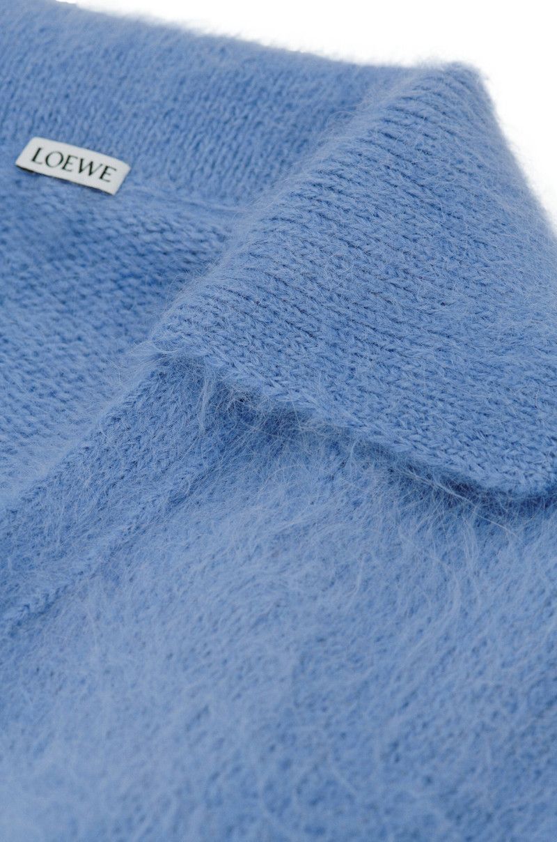 Loewe o1in1g0426 Polo Sweater in Light Blue Size L / US 10 / IT 46 - 6 Thumbnail