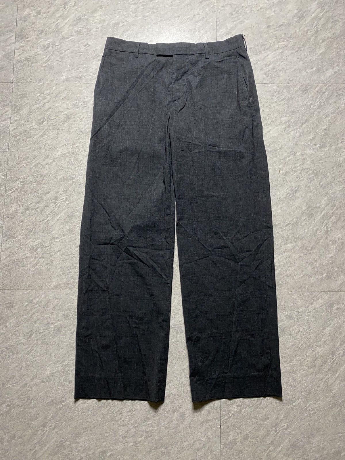 24ss miumiu check wide slacks 24ss miumiu check wide slacks