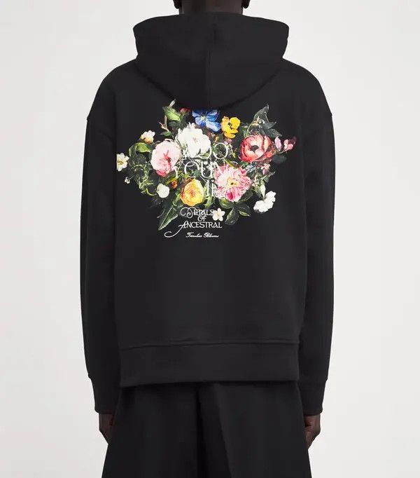 Wooyoungmi Floral Print Logo Hoodie Size US L / EU 52-54 / 3 - 11 Thumbnail