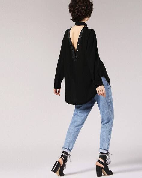 Diesel (XS-S) Diesel C-Solen Camicia blouse shirt button up Size S / US 4 / IT 40 - 3 Thumbnail